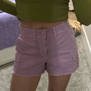 American Eagle Outfitters Purple/Pink Cargo Shorts